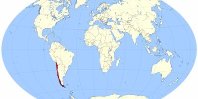 نقشه جهان نشان شیلی