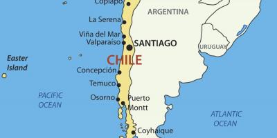 نقشه کشور شیلی