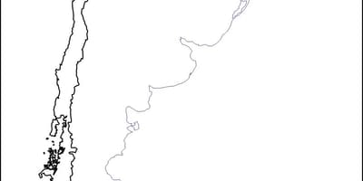 نقشه خالی از شیلی