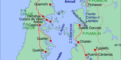 نقشه chiloe شیلی