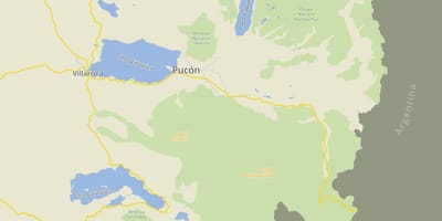 نقشه pucon شیلی