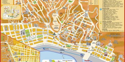 نقشه سیاحتی و گردشگری, valparaiso, شیلی